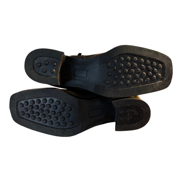 Polar Star women’s black leather boots shoes medium heels size : 8 - Picture 11 of 12